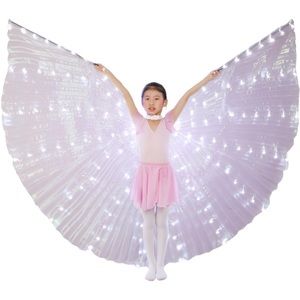 Dance Fairy Belly Dance LED Angel Isis Wings with Flexible Sticks